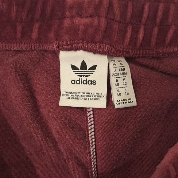 Adidas Velour Track Joggers - Picture 2 of 5